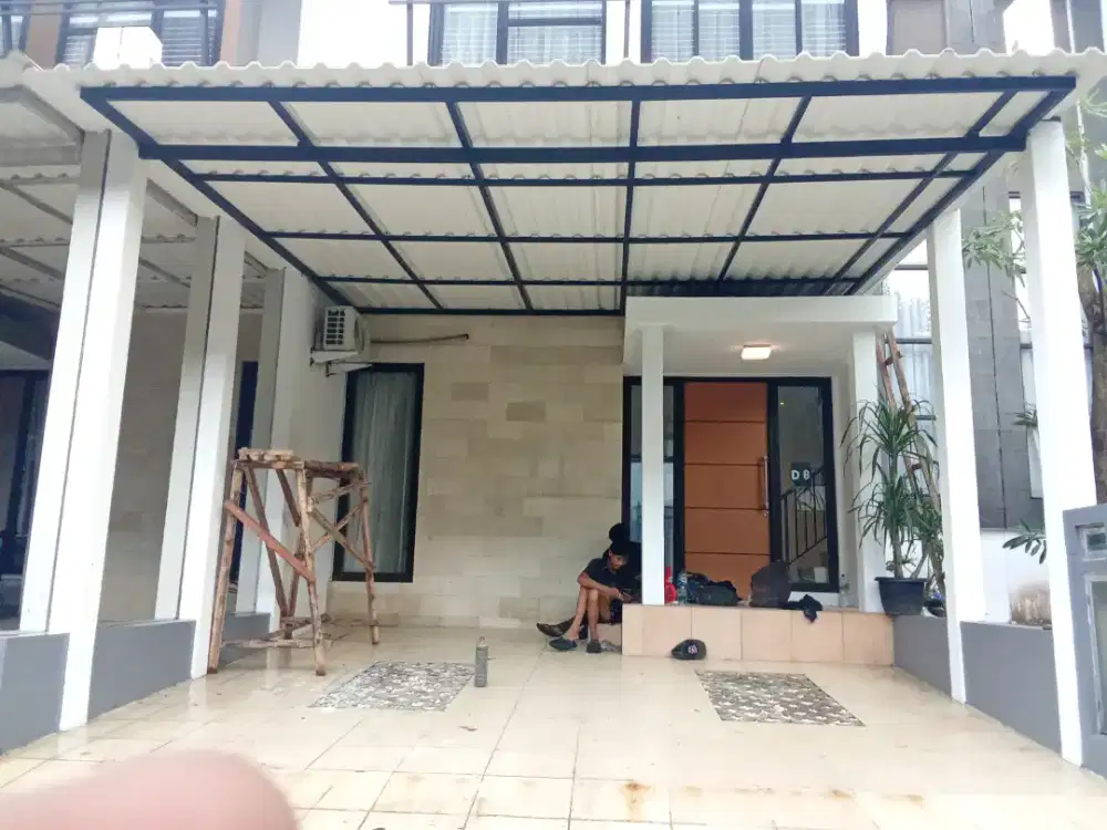 Kanopi besi hollo minimalis