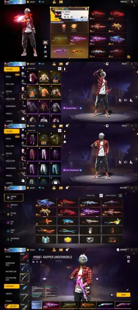 jual akun ff mura dan terpercaya Rizky027 | Shopegame