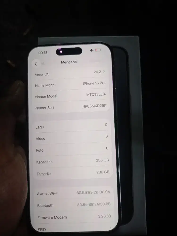 IPHONE 15 PRO 256 ALL OPERATOR