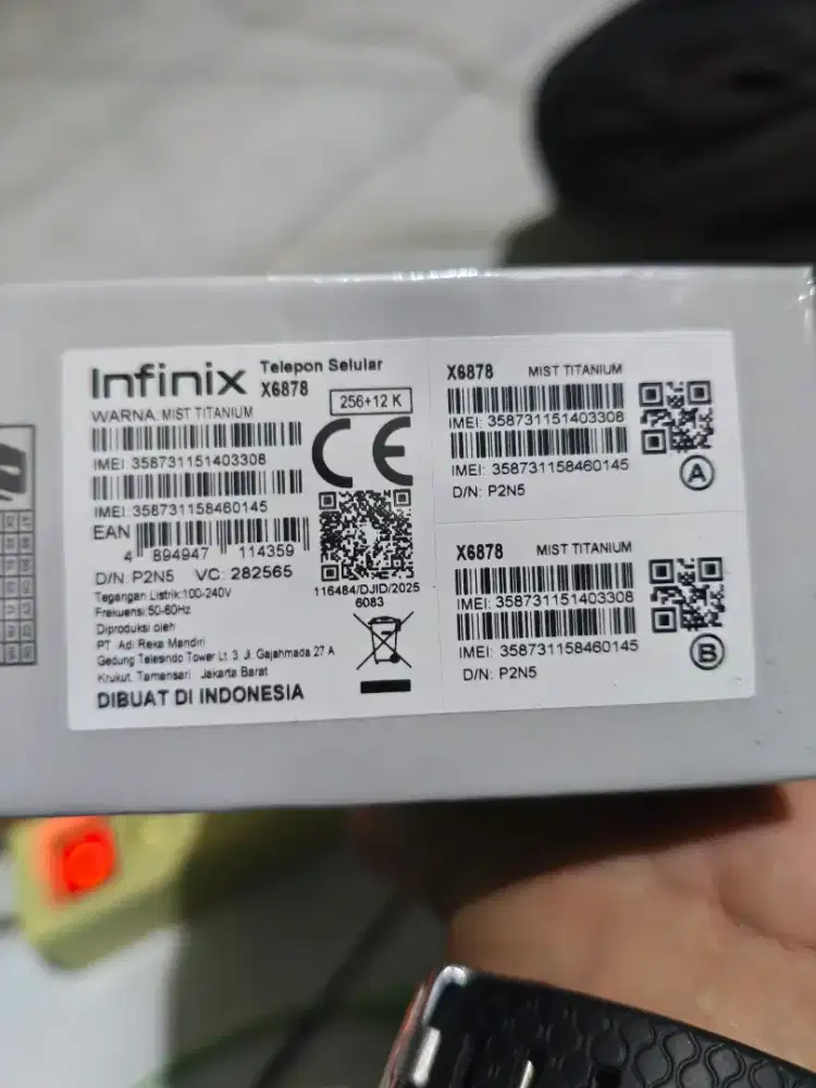 Infinix note 60 Pro plus 12/256 segel