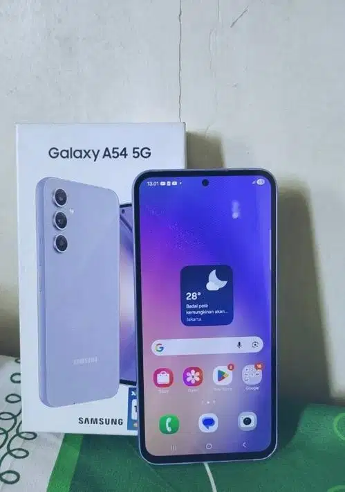 Samsung a54 5g ram 8gb+8gb vram 128+256gb eksternal