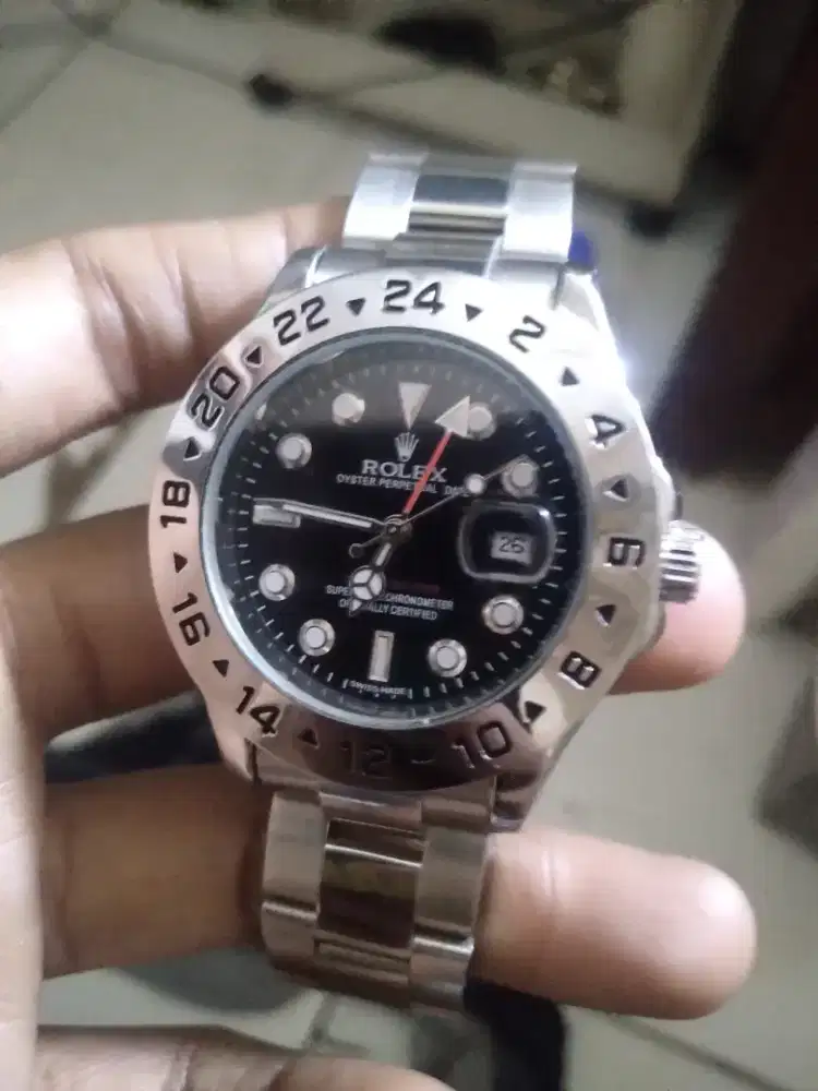 Jam rolex pria rantai