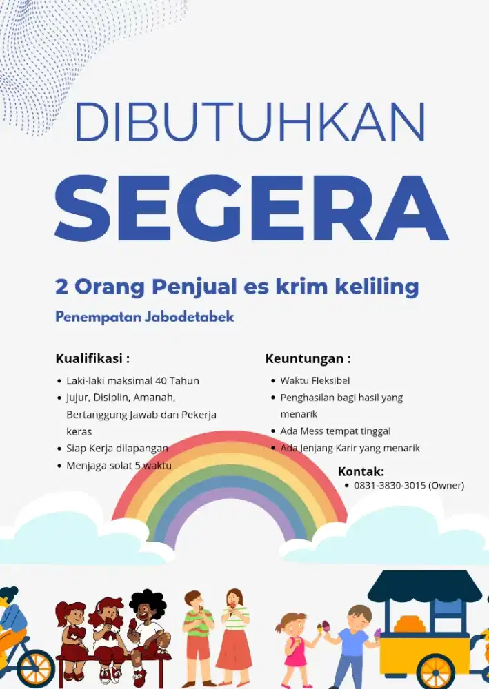 Loker penjual es keliling
