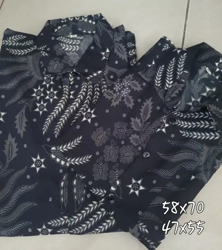 Coupke baju kemeja batik anak dan dewasa