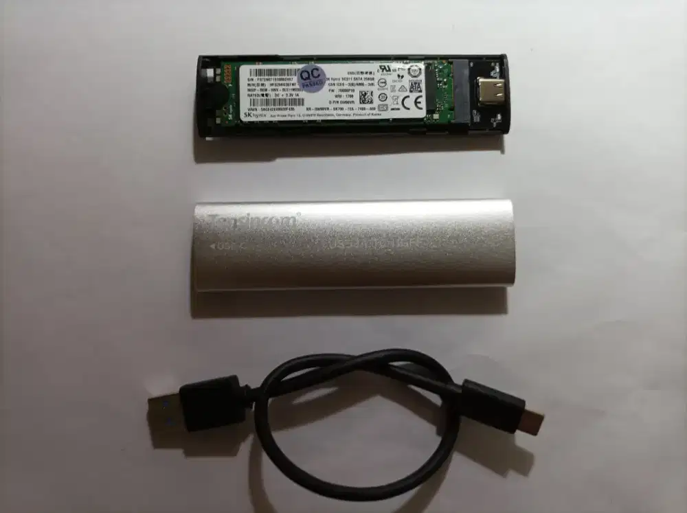 Casing enclosure sSD M2 sata bukan nvme