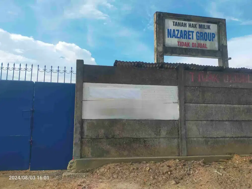 Dijual Tanah Strategis 4 Ha Sukawinatan Jl. Nurdin Panji - Kebun Sayur