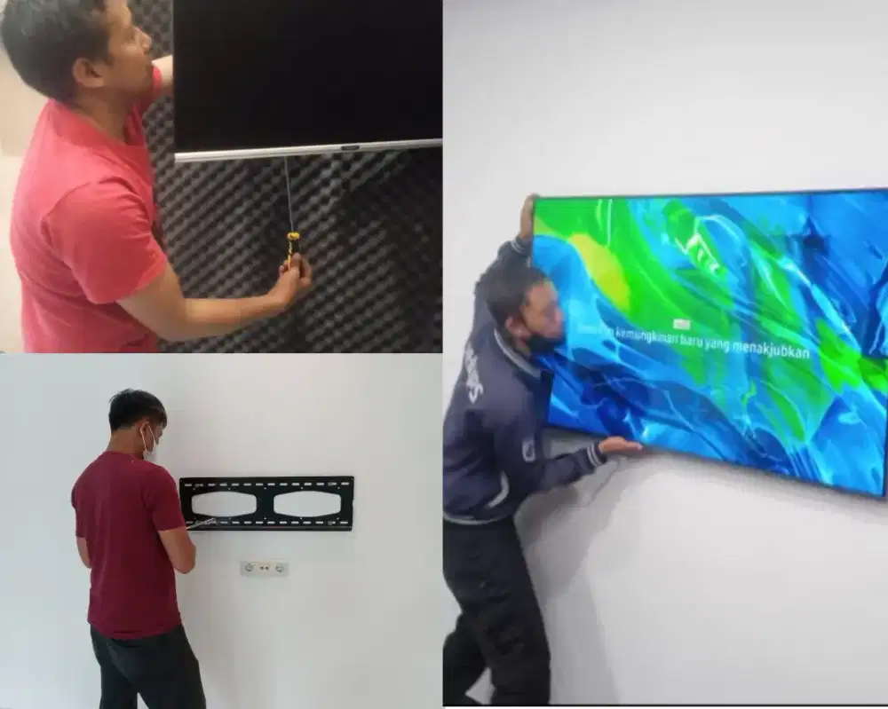Braket +pasang atau jasa pasang terima rapih breket bracket led tv