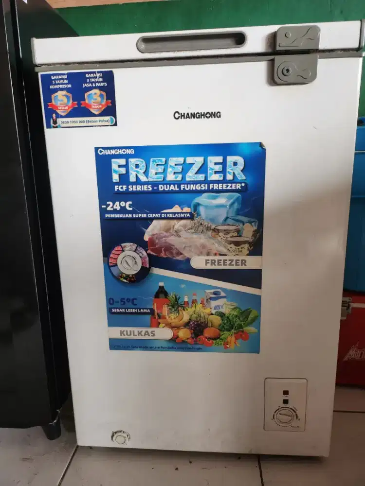 freezer changhong kapasitas 100 liter