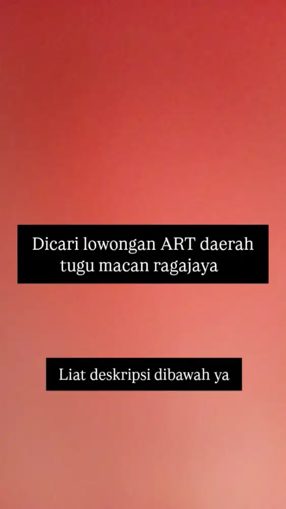 ART rumah tangga