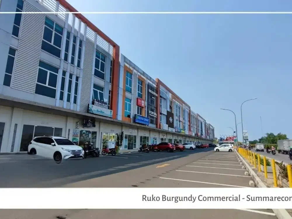 DIJUAL RUKO SIAP PAKAI DI BURGUNDY SUMMARECON BEKASI