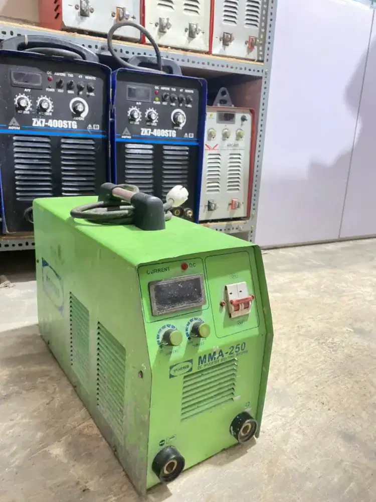 MESIN LAS BEKAS MMA 250A 1 PHASE MORRIS LISTRIK INVERTER SECOND