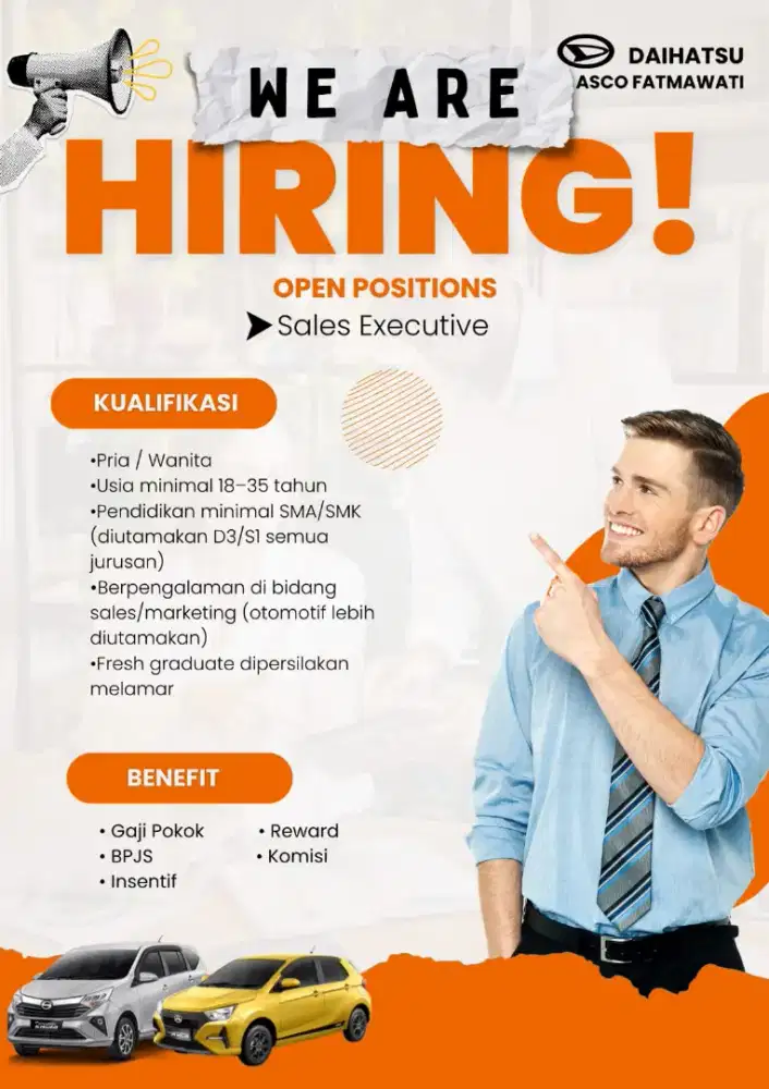 Lowongan SALES EXECUTIVE