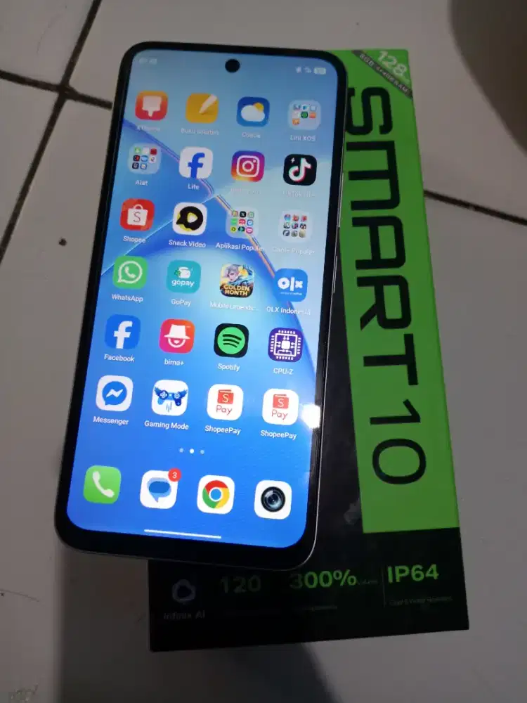 Infinix smart 10 ram 4+4/128 gb fullset mulus nominus garansi panjang