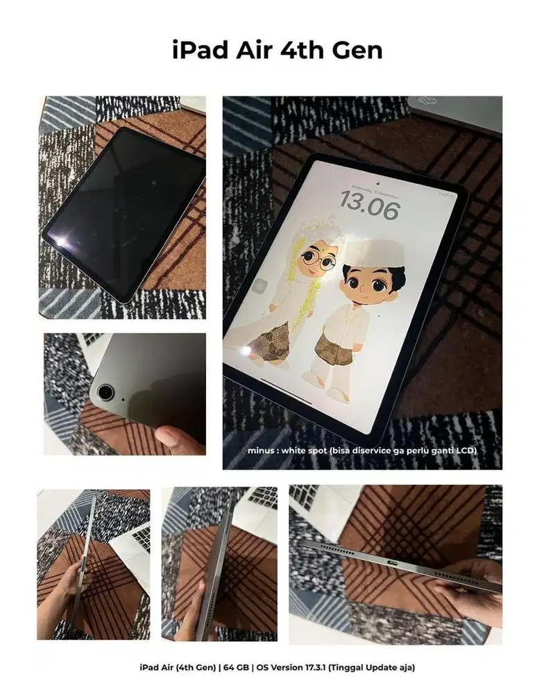 iPad Air 4Th Gen wifi only 64GB