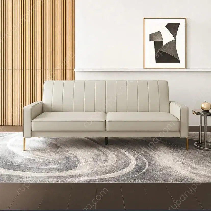 Informa Hilton Sofa Bed Kulit 2 Seater - Krem Beige