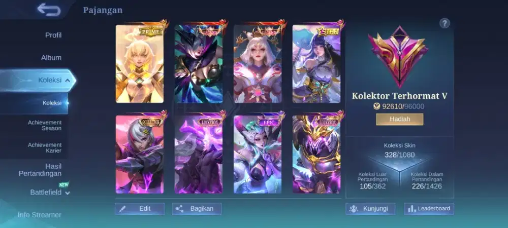 Akun game Mobile Legend