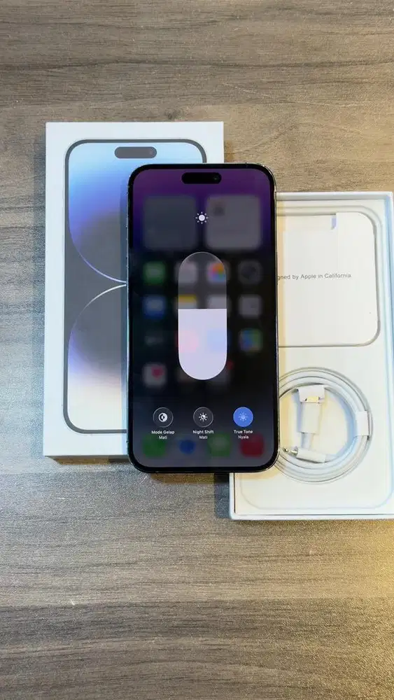 Iphone 14 Promax 128GB Purple Resmi Ibox Lengkap