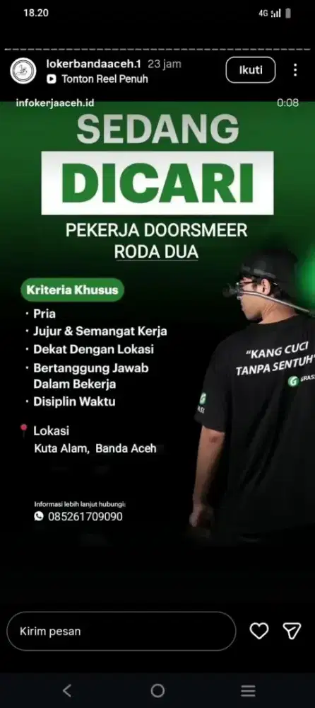 Loker Cuci Motor Roda Dua