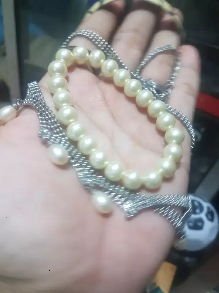 gelang kalung mutiara asli