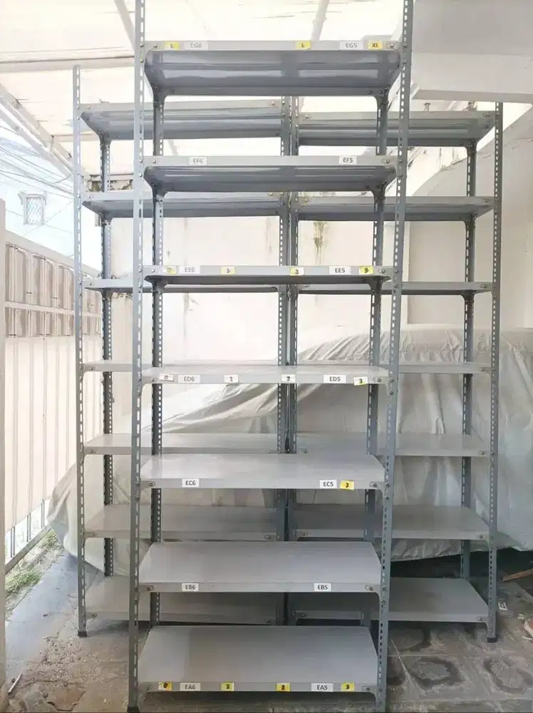 Jual Murah Rak Besi Siku Lubang Ukuran 100 x 40 x 270 Cm