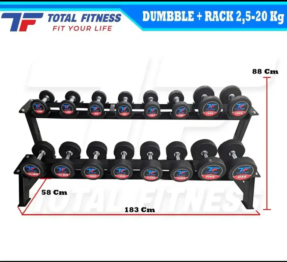 Dumbble rack 2.5kg-20kg