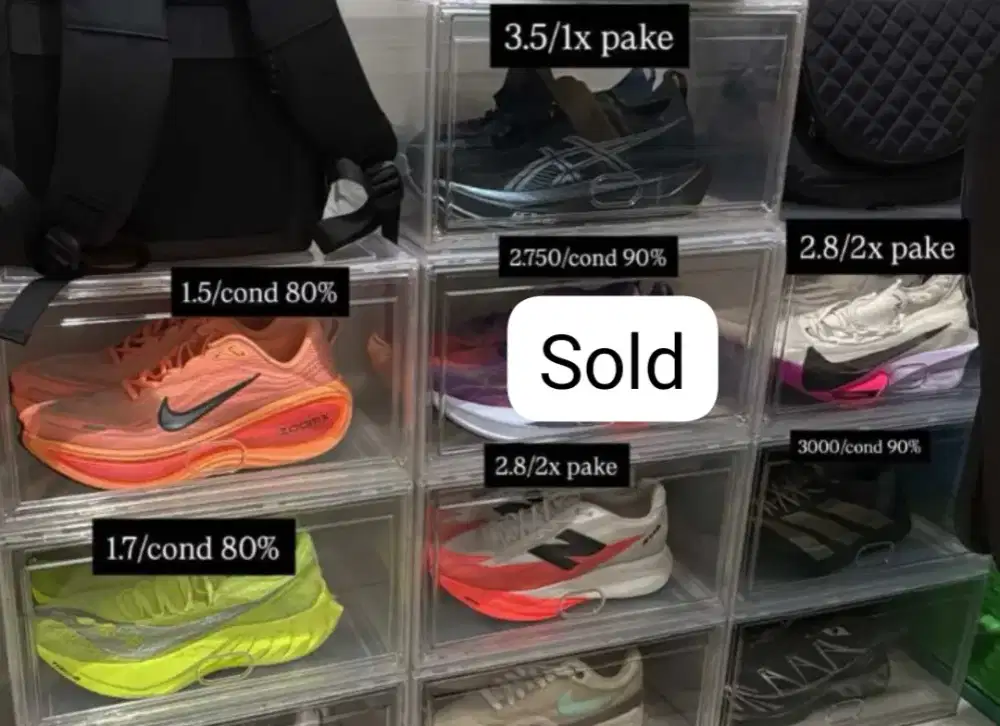 JUAL SEPATU LARI NIKE ASICS ADIDAS NEW BALANCE SAUCONY