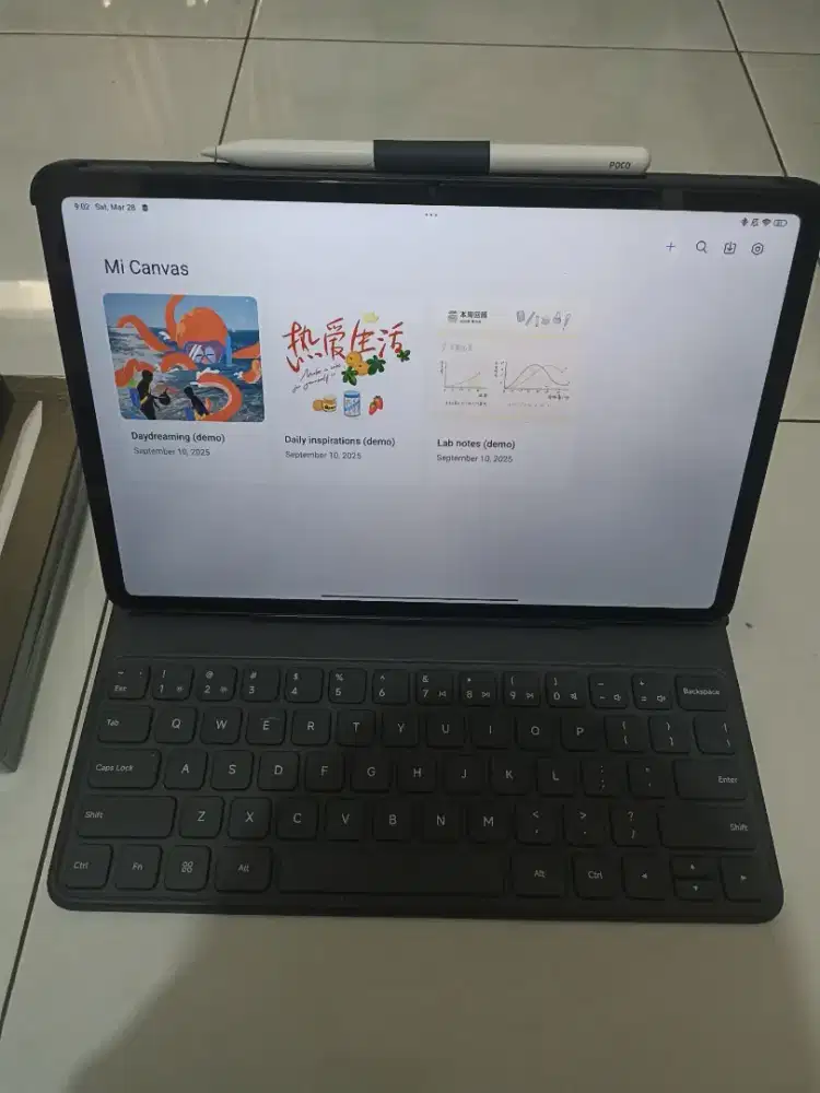 Poco Pad M1 8/256GB full set keyboard-pen ori. Bisa office dan gambar