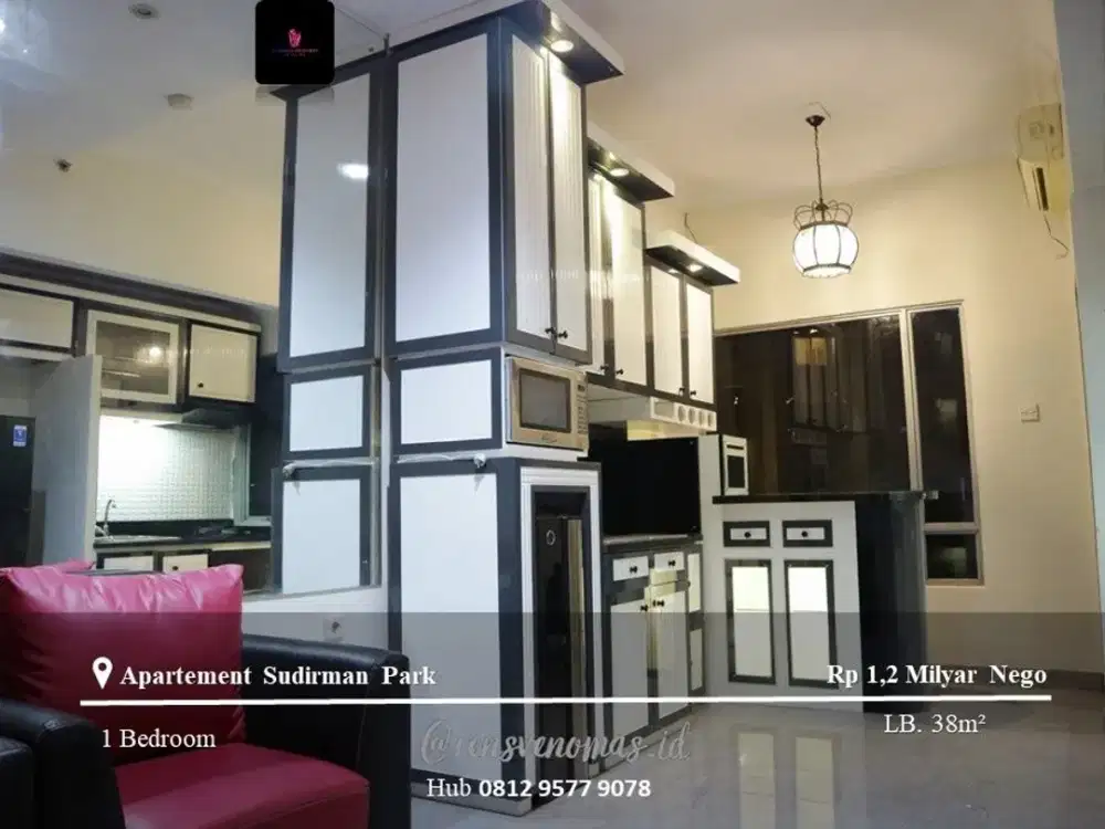 Dijual dan Disewakan Apartement Sudirman Park High Floor 1BR Full Furnished
