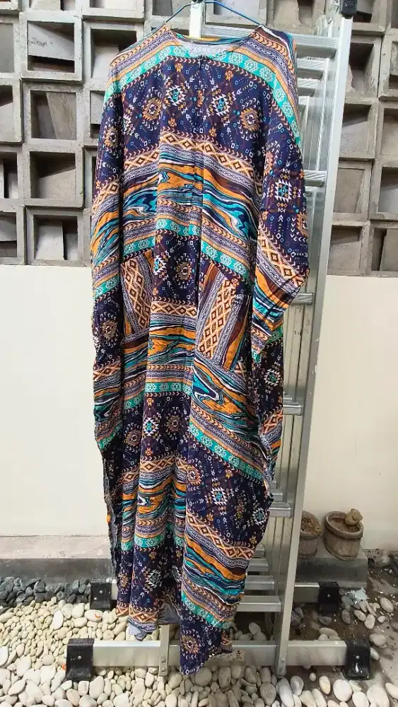 Terusan motif kain katun