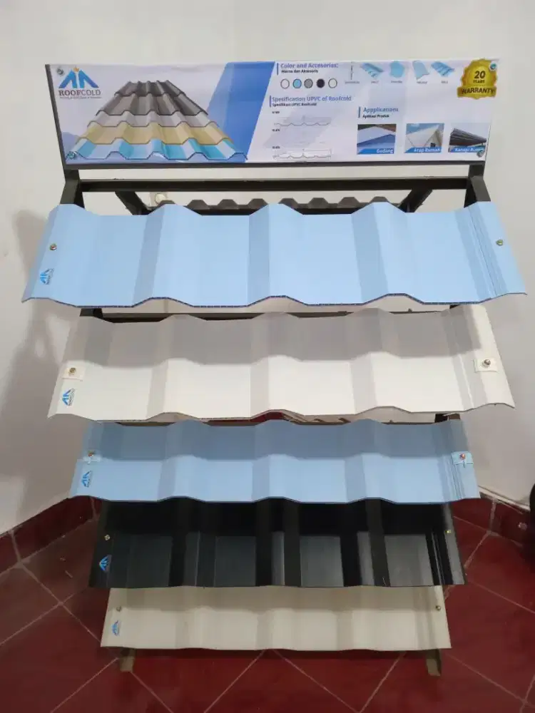 Atap UPVC Alderon merk ROOFCOLD 860