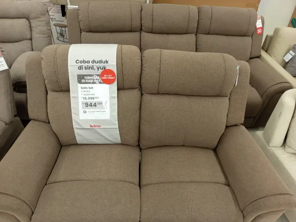 PROMO SOFA SET LORIAN RECLINER