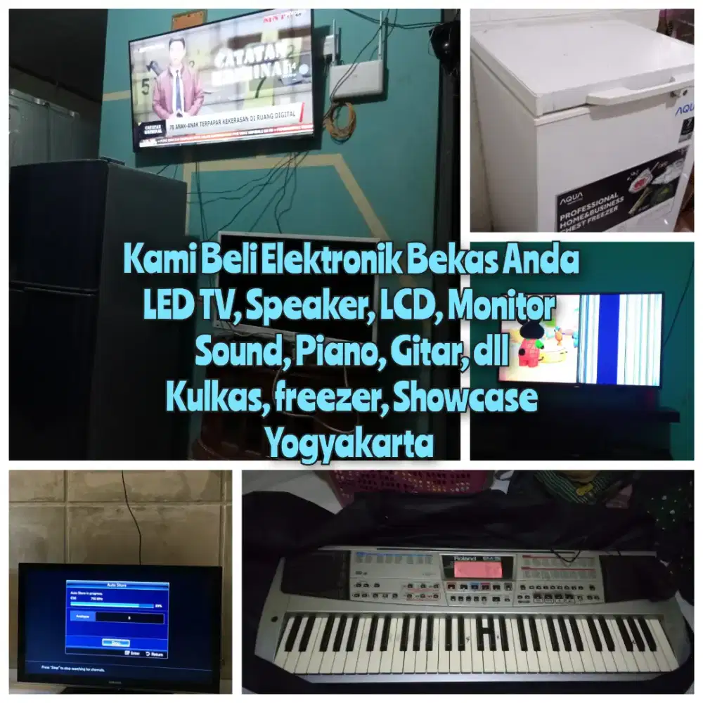Kami terima terus TV LED Bekas anda dan Elektronik sekon anda