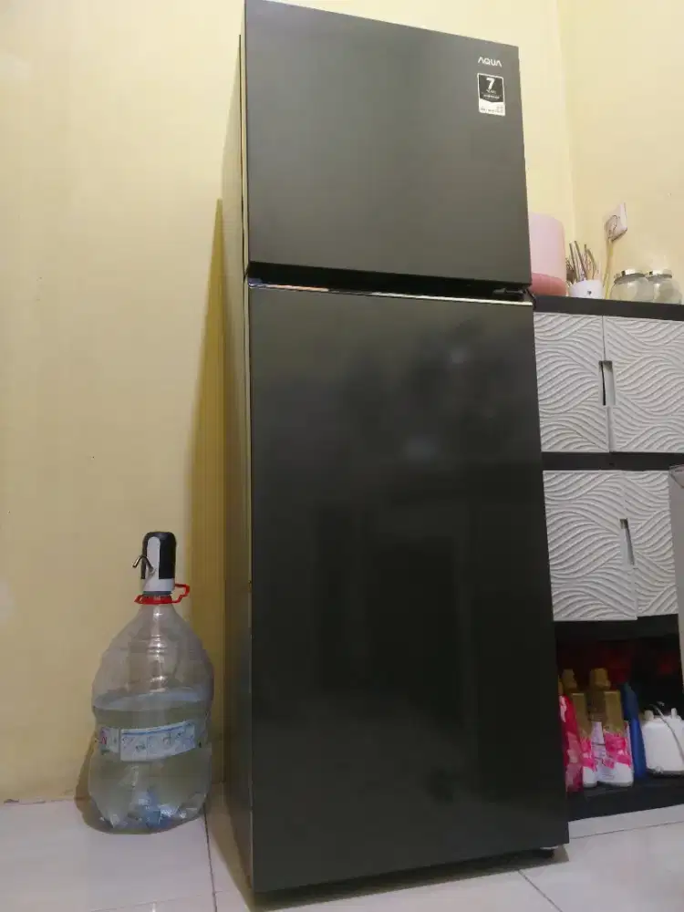 AQUA AQR-DTM285CBP(DS)
Kulkas 2 Door 225L - Turbo cooling - Dark Silve