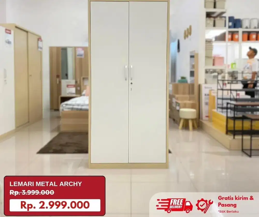 Archy lemari besi 2 pintu