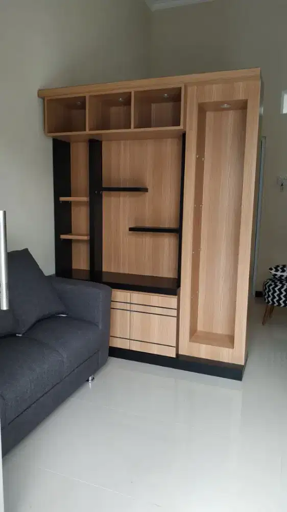 Sekat Partisi Lemari Buffet Pemisah Ruangan Custom Termurah Lampung