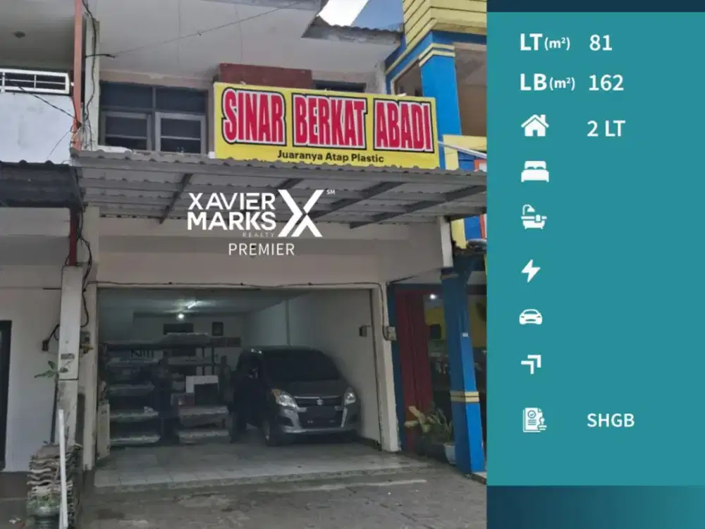 Dijual Ruko 2 Lantai Kawasan Bisnis Poros Jalan Soekarno Hatta Malang