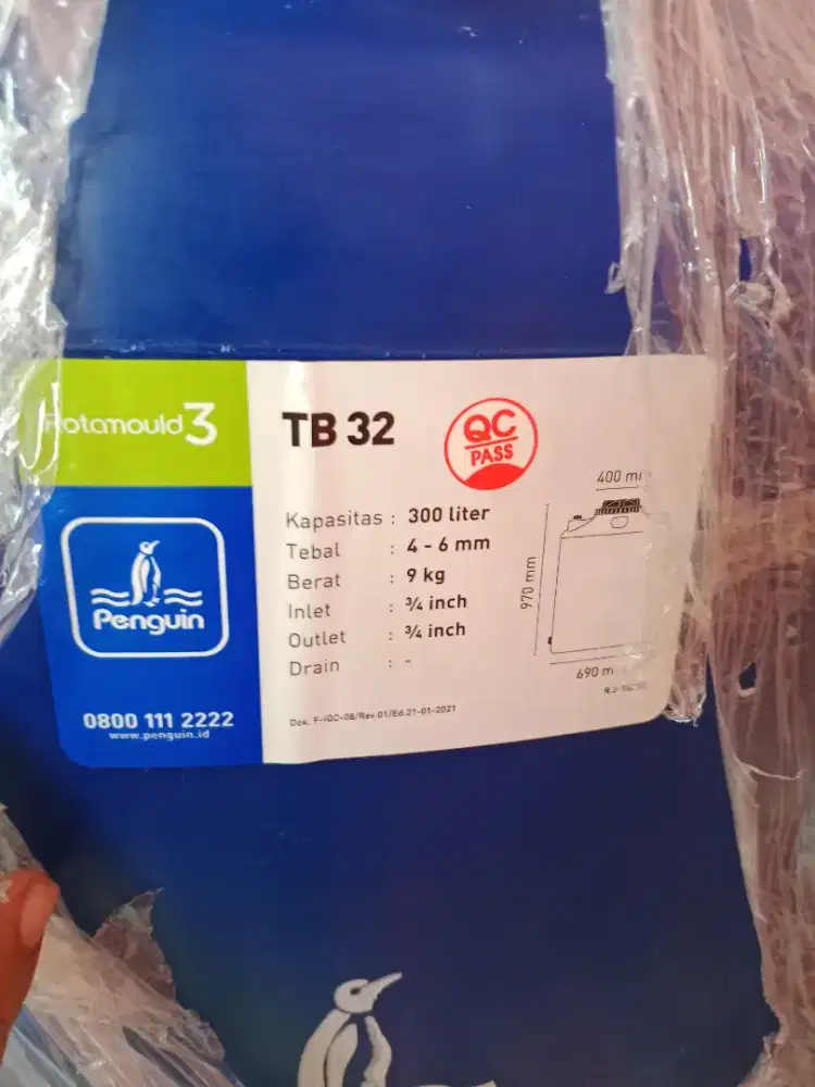 Toren air penguin 300 liter