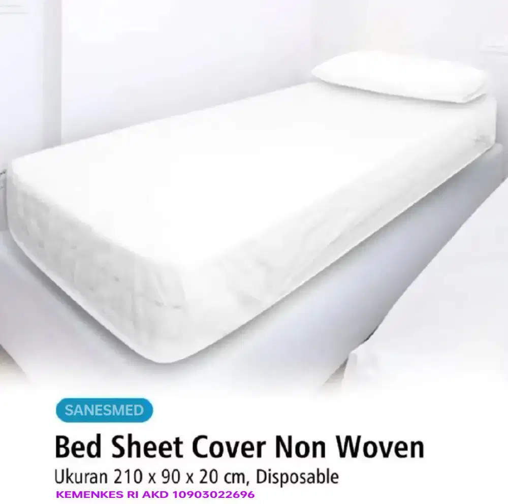 Baru Sprei Sekali Pakai Medis Bed Cover Sheet Non Woven Kemenkes RI