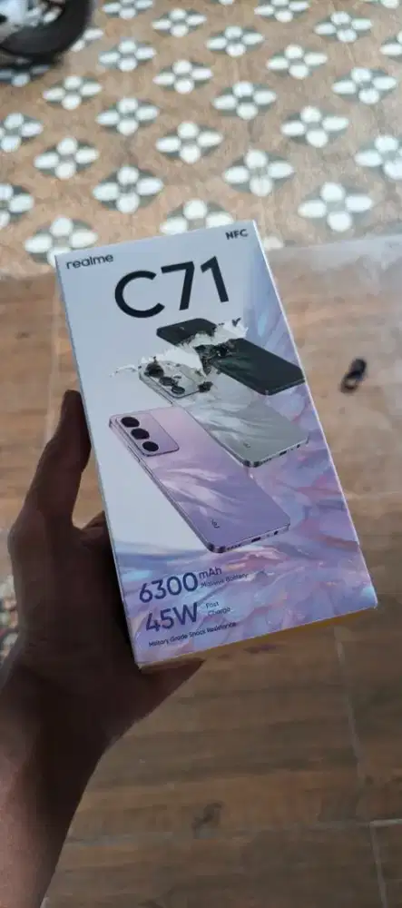 Realme C71 nfc Ram 6/128 warna forest owl baru masih segel