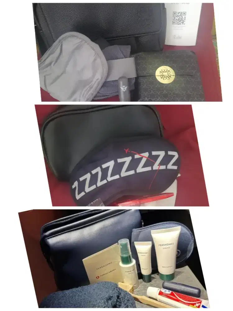 Tas souvenir lengkap dengan isi airlines