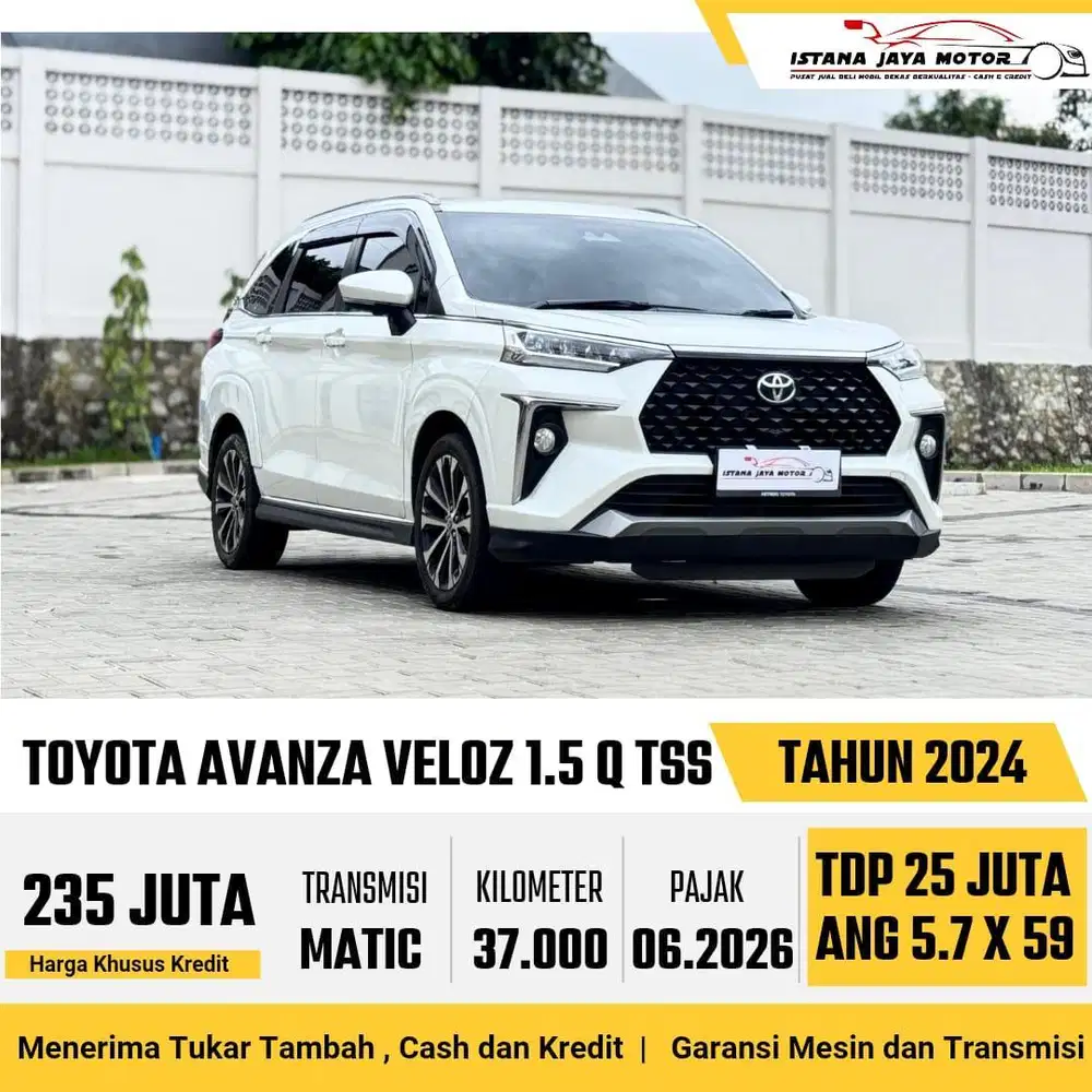 [FITUR TSS] Toyota Veloz Q TSS 1.5 Automatic 2024 Putih