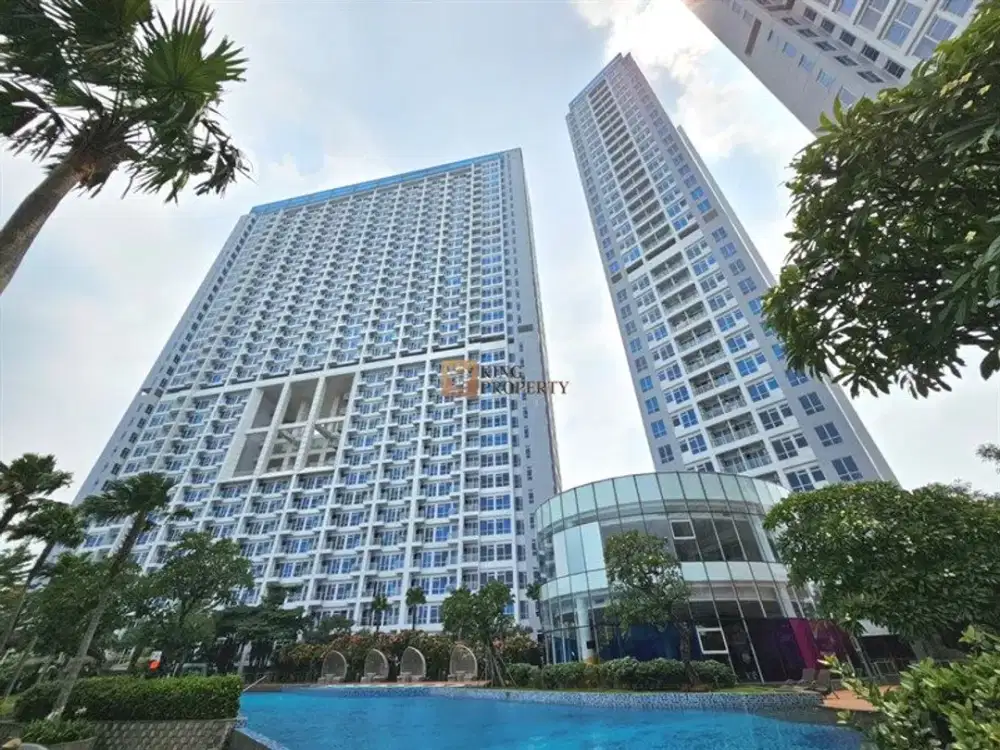 Dekat Puri Indah Mall & Lippo Mall Puri, Sewa Studio 26m Apartemen Puri Mansion Unfurnish Rapi sudah terpasang AC Water Heater Kitchenset & Mesin Cuci
