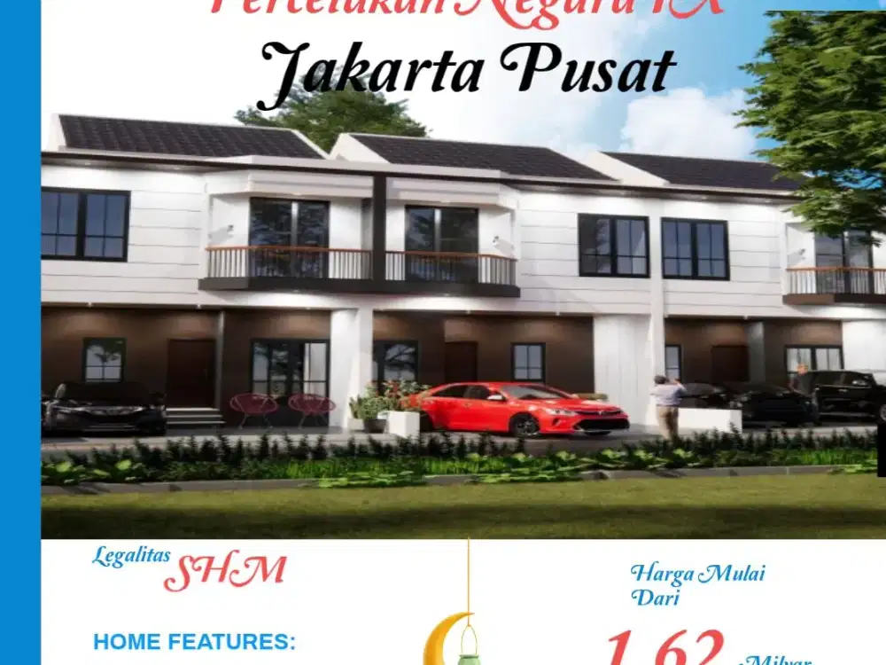 Cluster Mewah Modern Elegant Lokasi Strategis 2 Lantai di Jl.Percetakan Negara IX, Jakarta Pusat