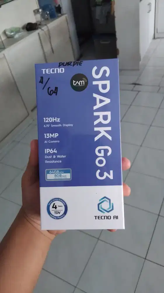Tecno spark go 3 4/64 new