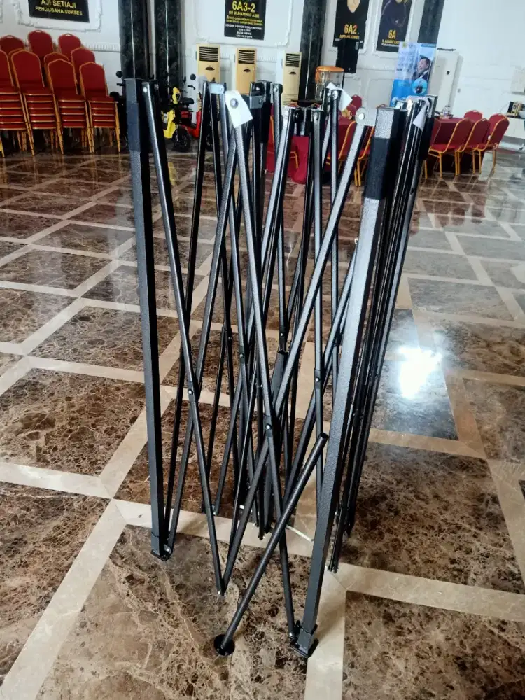 Rangka Tenda Lipat Ukuran 3m x 3m , Tebal Besi 0,8 mm