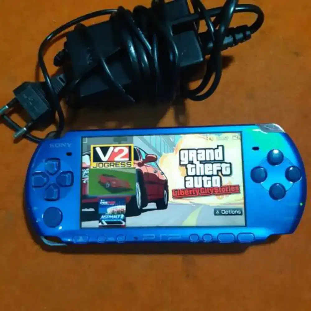 Psp sony 3000 biru full games mulus oke memory siap main ada game ps1