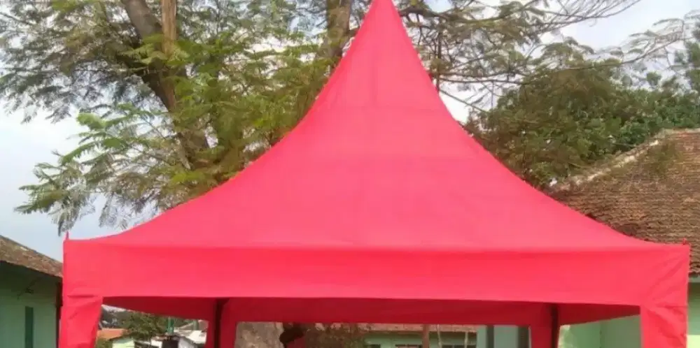 HANYA Atap Tenda Kerucut Ukuran 3m x 3m PVC 410 Gsm Waterproof
