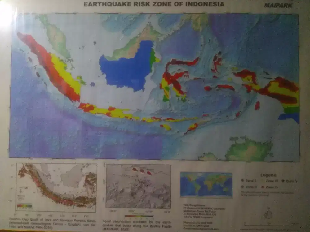 Frame Bingkai Map Atlas Indonesia