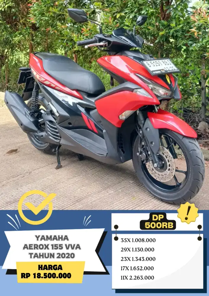 Dp 500rb Yamaha AEROX 155 VVA Tahun 2020