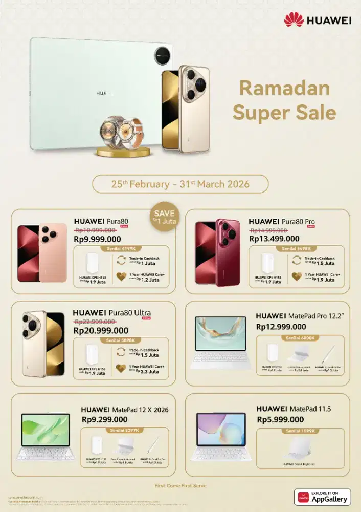 HUAWEI MATE X7 / Promo Maret